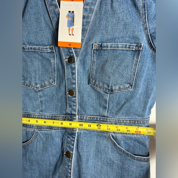 New Draper James Women's blue Denim Dress 6 8 12 16 - Picture 10 of 16